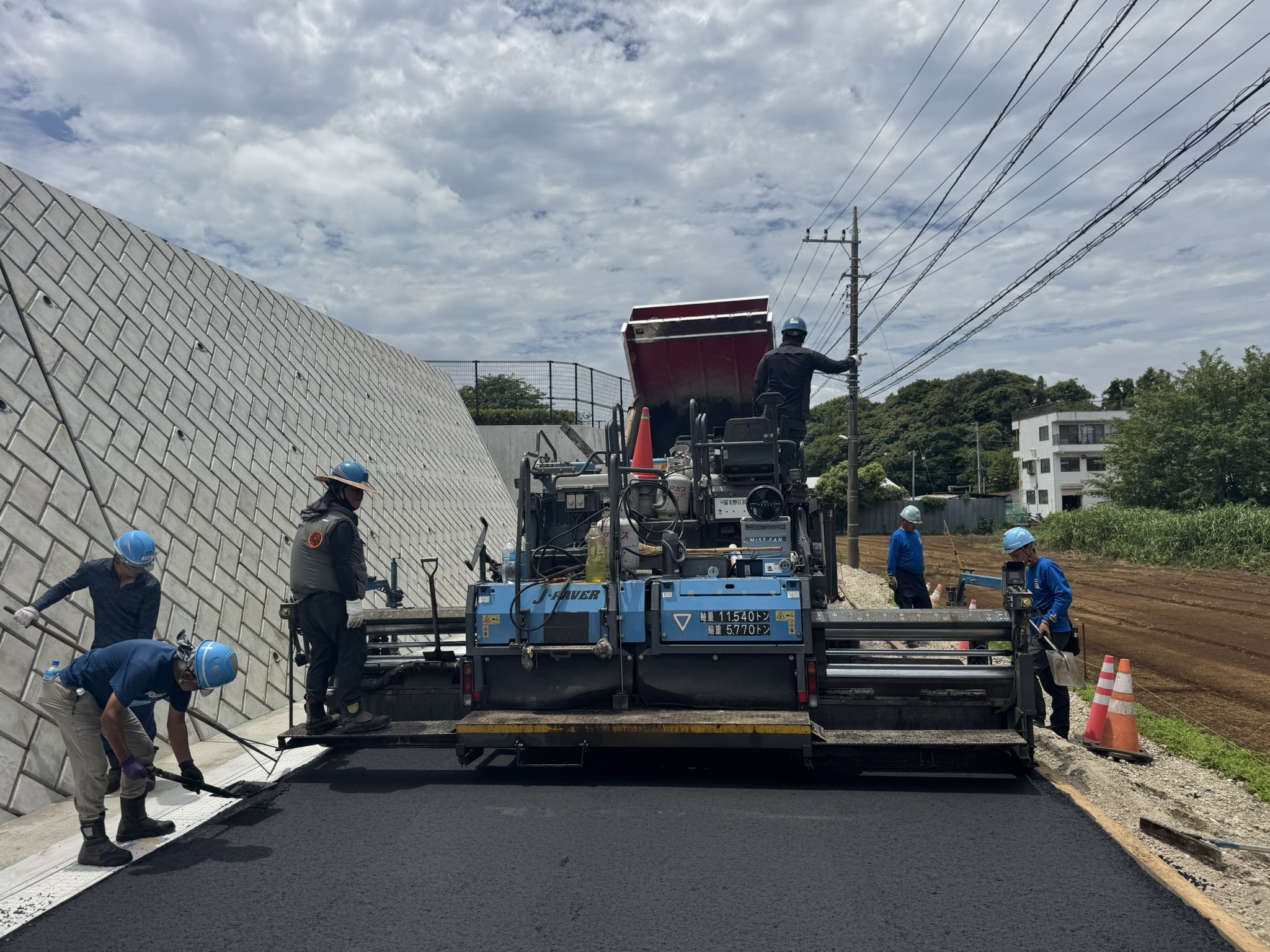 船橋市高根町市道復旧工事